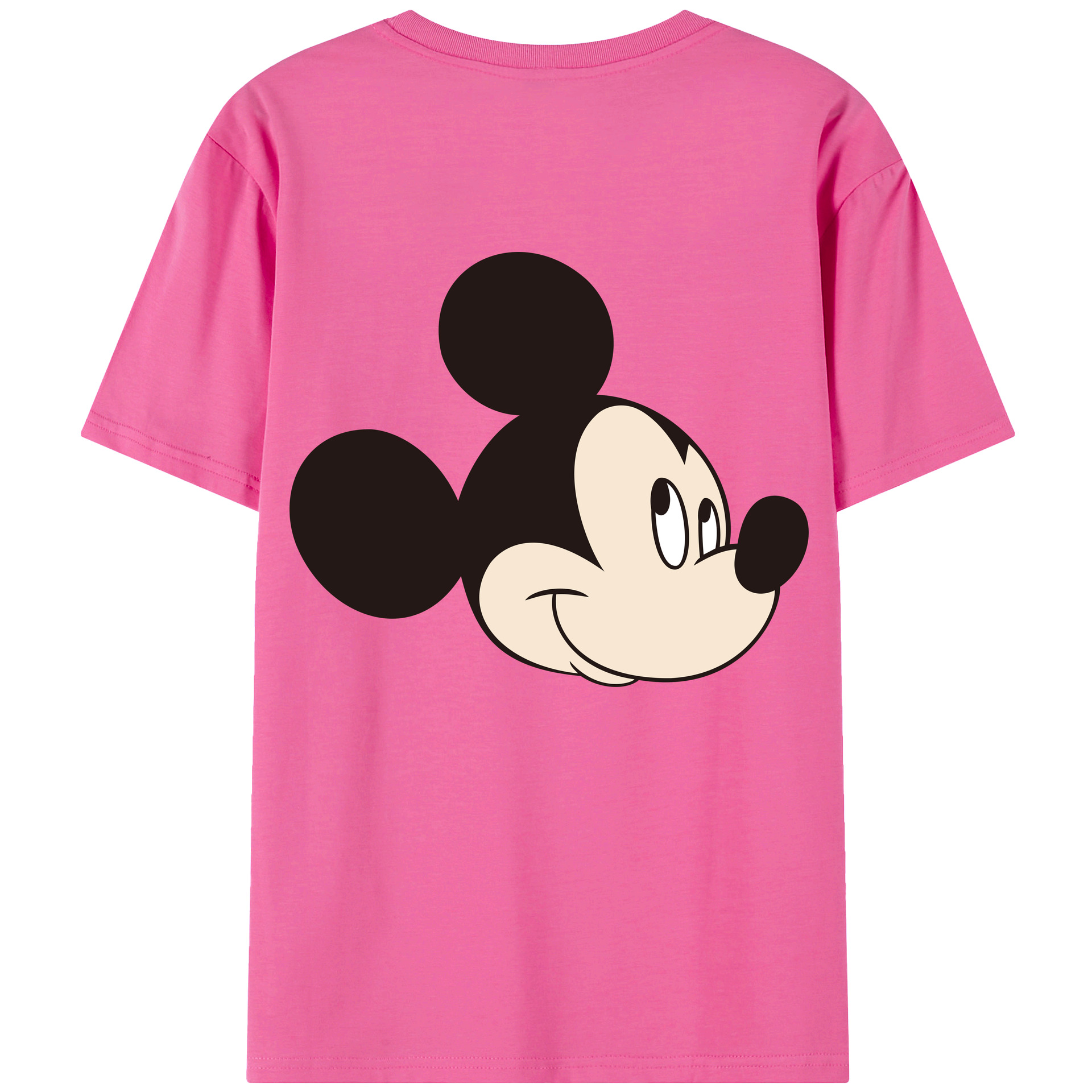 （画像用） ミッキーマウス Mickey Mouse レディース半袖Tシャツ(バックプリント)